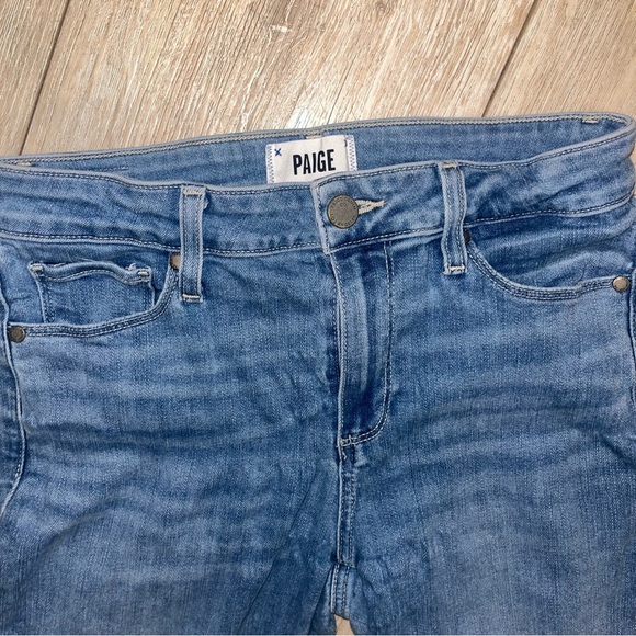 Paige Jeans Verdugo Ankle Jeans Bella Blu Distressed Raw Hem 30 - Picture 6 of 14